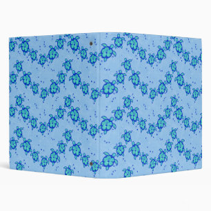 Hawaiian Honu Hibiscus Sea Turtles Binder