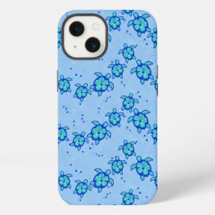 Hawaiian Honu Hibiscus Sea Turtles iPhone 13 Case