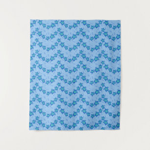 Hawaiian Honu Hibiscus Sea Turtles Tapestry