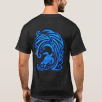 Hawaiian Honu n Waves Sea Turtle Tribal T shirt
