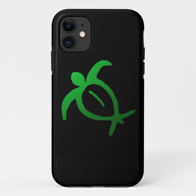 Hawaiian Honu Petroglyph on Black - iPhone 5 Case (Back)