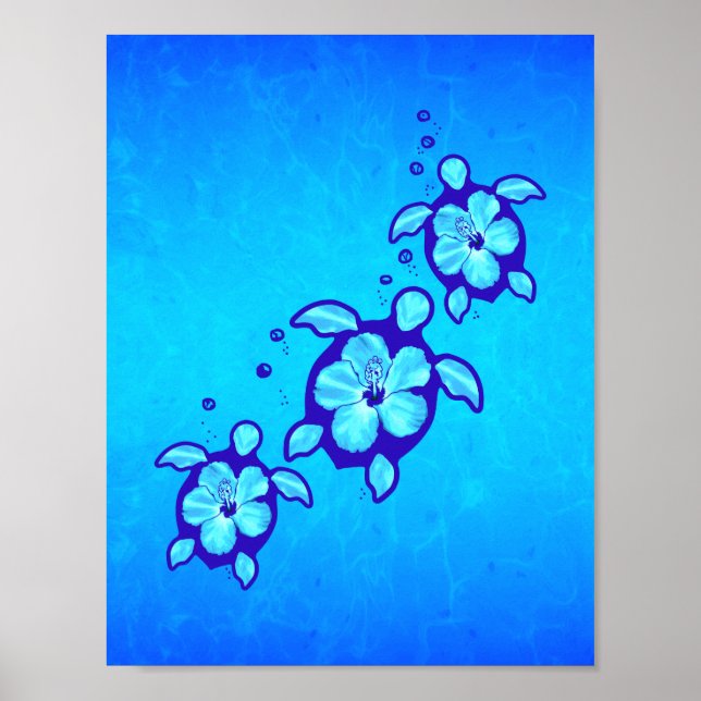 Hawaiian Honu Poster (Front)