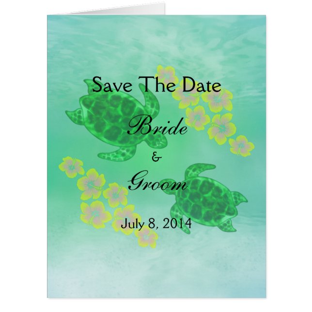 Hawaiian Honu Save The Date (Front)