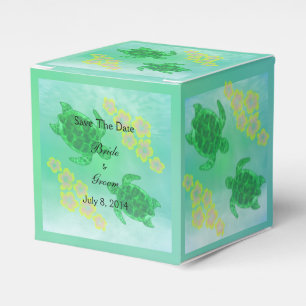 Hawaiian Honu Save The Date Favor Box