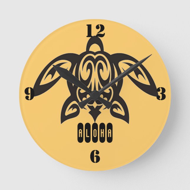 Hawaiian Honu Wall Clock (Front)