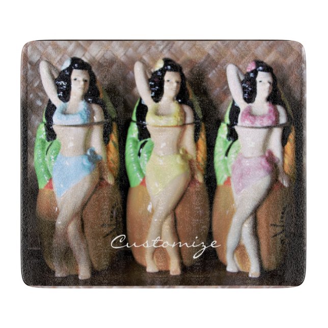 Hawaiian Hula Dancers Thunder_Cove Cutting Board (Front)