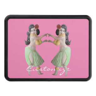 Hawaiian Hula Dancers Thunder_Cove Trailer Hitch Cover