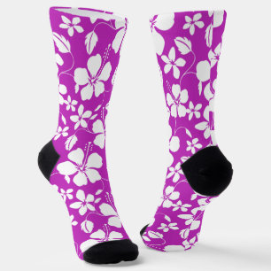 HAWAIIAN HULA (HIBISCUS) BERRY SOCKS