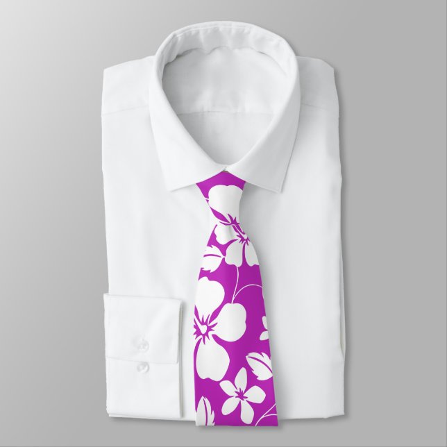 HAWAIIAN HULA (HIBISCUS) BERRY TIE (Tied)