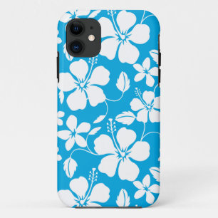 HAWAIIAN HULA (HIBISCUS) BLUE iPhone 11 CASE