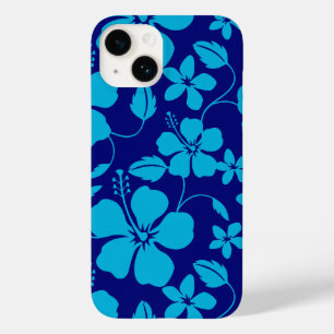 HAWAIIAN HULA (HIBISCUS) DARK/LIGHT BLUE Case-Mate iPhone 14 CASE