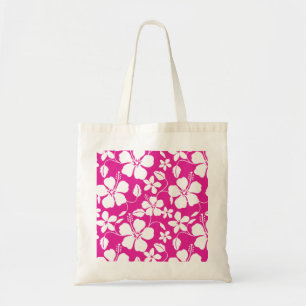 HAWAIIAN HULA (HIBISCUS) HOT PINK TOTE BAG