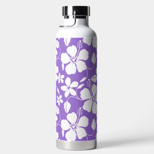 HAWAIIAN HULA (HIBISCUS) LIGHT PURPLE WATER BOTTLE