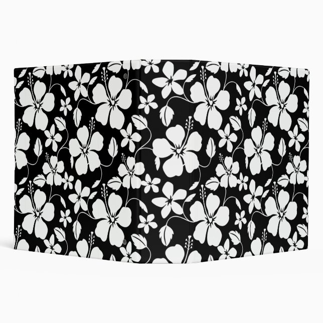 HAWAIIAN HULA (HIBISCUS) NOIR 3 CLASSEUR ANNEAU (Arrière-plan)