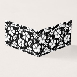 Hawaiian Hula (Hibiscus) Pattern in Black