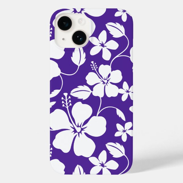 HAWAIIAN HULA (HIBISCUS) PURPLE Case-Mate iPhone CASE (Back)