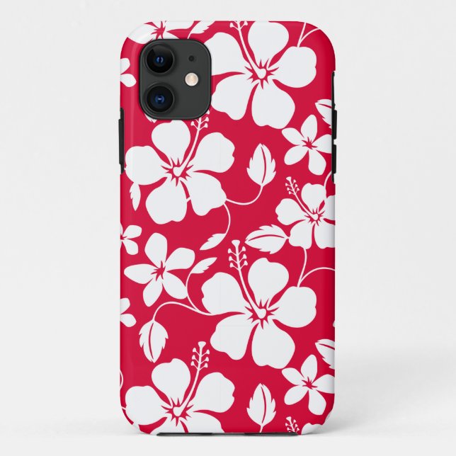 HAWAIIAN HULA (HIBISCUS) RED Case-Mate iPhone CASE (Back)