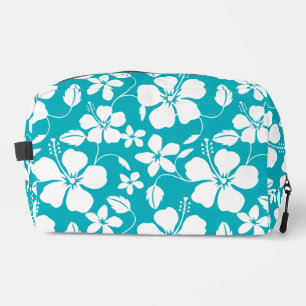 HAWAIIAN HULA (HIBISCUS) TEAL DOPP KIT