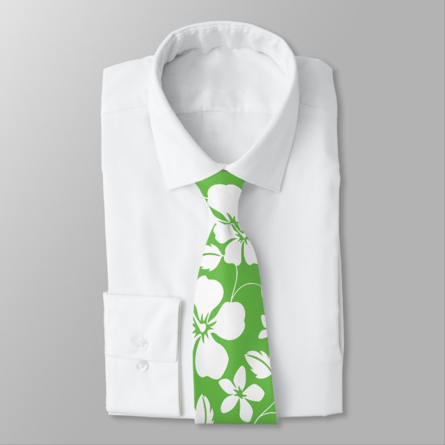 HAWAIIAN HULA (LIME) TIE (Tied)