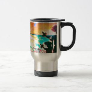 Hawaiian Hula Travel Mug