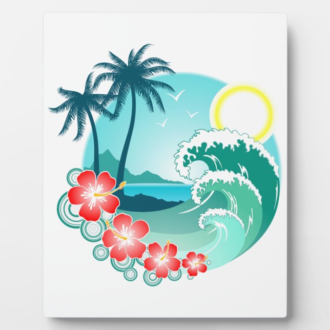 Hawaiian Island 2 Plaque (Front)
