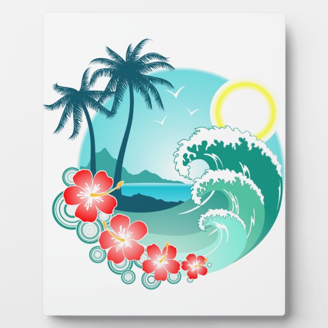 Hawaiian Island 2 Plaque (Front)