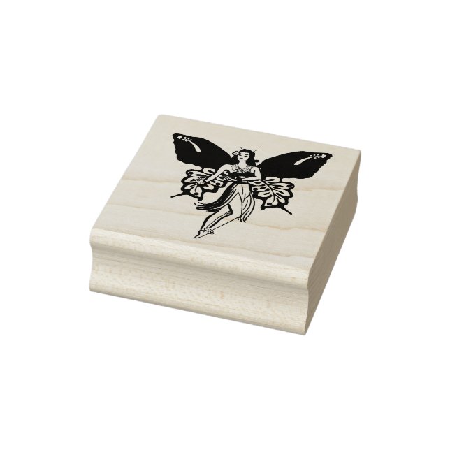 Hawaiian Island Hula Girl Orchid Fairy Art Rubber Stamp (Stamp)