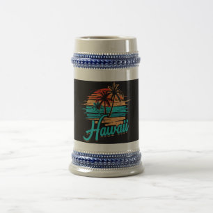 Hawaiian Island Tropical Hawaii Vacation Beer Stein