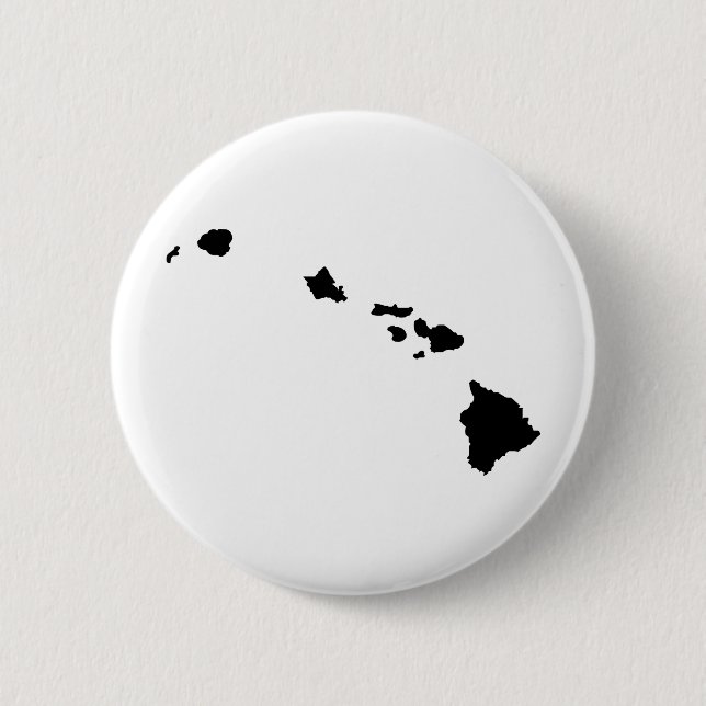 Hawaiian Islands 2 Inch Round Button (Front)