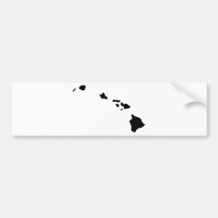 Hawaiian Islands Bumper Sticker