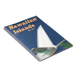 Hawaiian Islands commercial travel poster Notebook