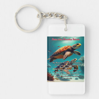 Hawaiian islands land of Aloha Keychain
