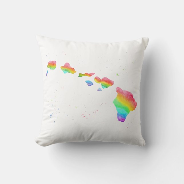 Hawaiian Islands Pillow (Front)