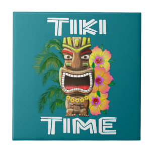 Hawaiian Islands Tiki Statue Tile