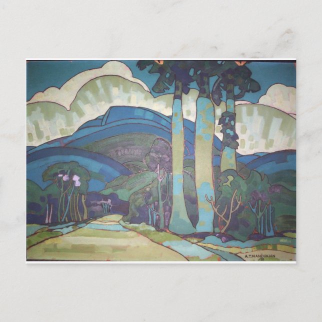 Hawaiian Landscape by Arman Manookian, 1928 Postcard (Front)