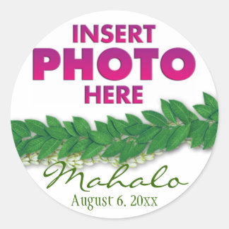 hawaiian lei classic round sticker
