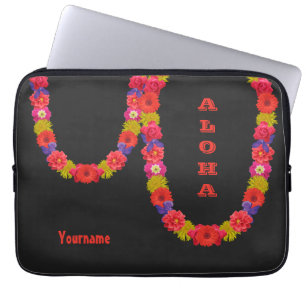 Hawaiian Lei custom laptop sleeves