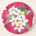 Hawaiian lei Sandstone Coaster<br><div class="desc">Beautiful Hawaiian Lei flowers sandstone coaster. Matching kitchen accessories available.</div>