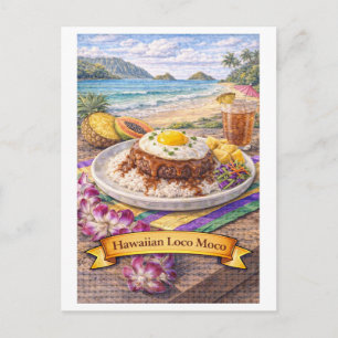 Hawaiian Loco Moco (American Food Series) Postcard