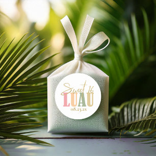 Hawaiian Luau Sweet Sixteen ID1092 Classic Round Sticker