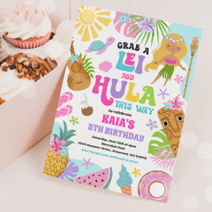 Luau Birthday Invitation Hawaii Birthday Party Invitation Luau Birthda –  Studio 118