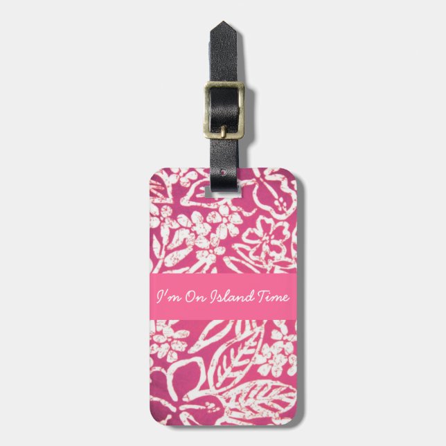 Hawaiian Luggage Tag (Front Vertical)
