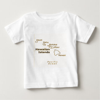 Hawaiian Map baby tees
