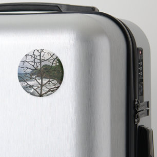 Hawaiian Ocean Beach Tree Photo View Magnet