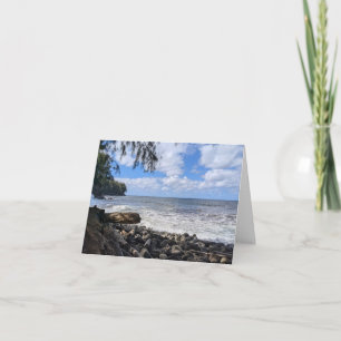 Hawaiian Ocean Peaceful Scene Thank You Card