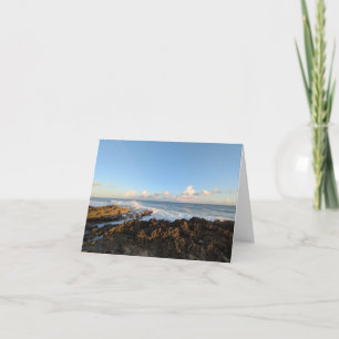 Hawaiian Ocean Peaceful Scene Thank You Card