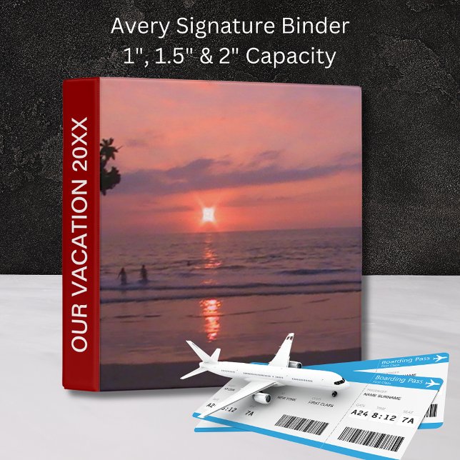 Hawaiian Ocean Sunset Our Vacation Binder (Hawaiian Ocean Sunset Our Vacation 3 Ring Binder)