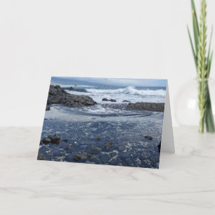 Hawaiian Ocean Tide Pool Landscape Photography Thank You Card