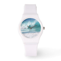Hawaiian Ocean Wave Sporty Watch