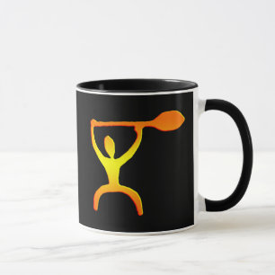 Hawaiian Paddle Man Petroglyph - Mug
